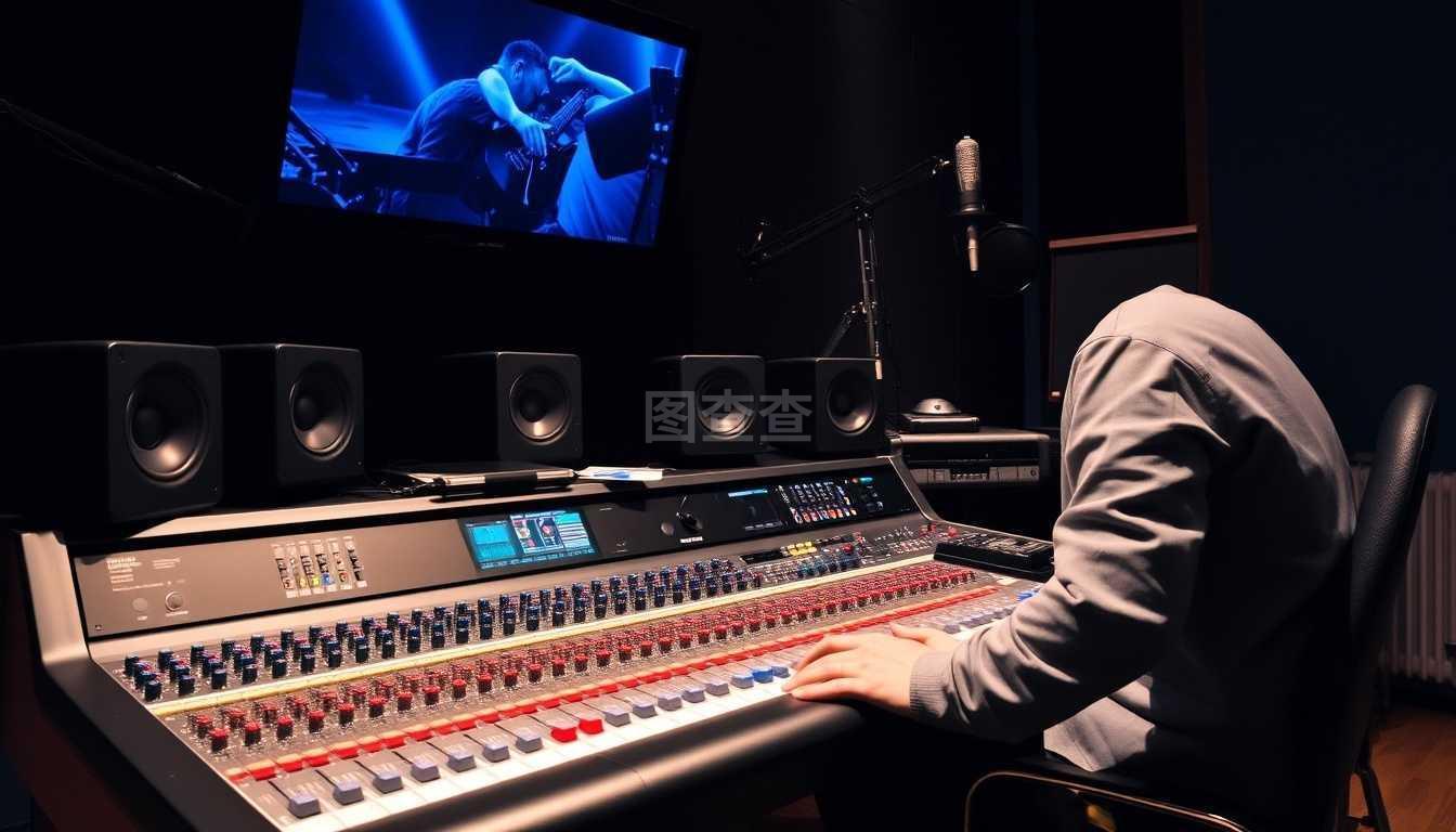 錄音棚混音臺(tái)專業(yè)音樂制作